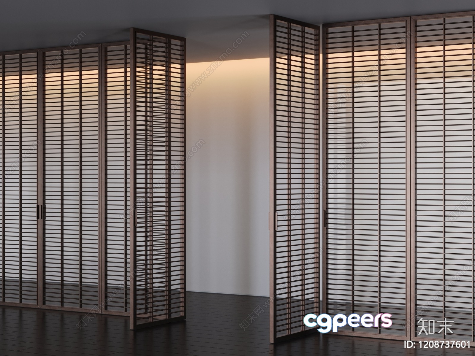 Light Wood Room Divider 3D Model - 8013 - VRAY Render Light Wood Room Divider 3D Model - 8013 - VRAY Render