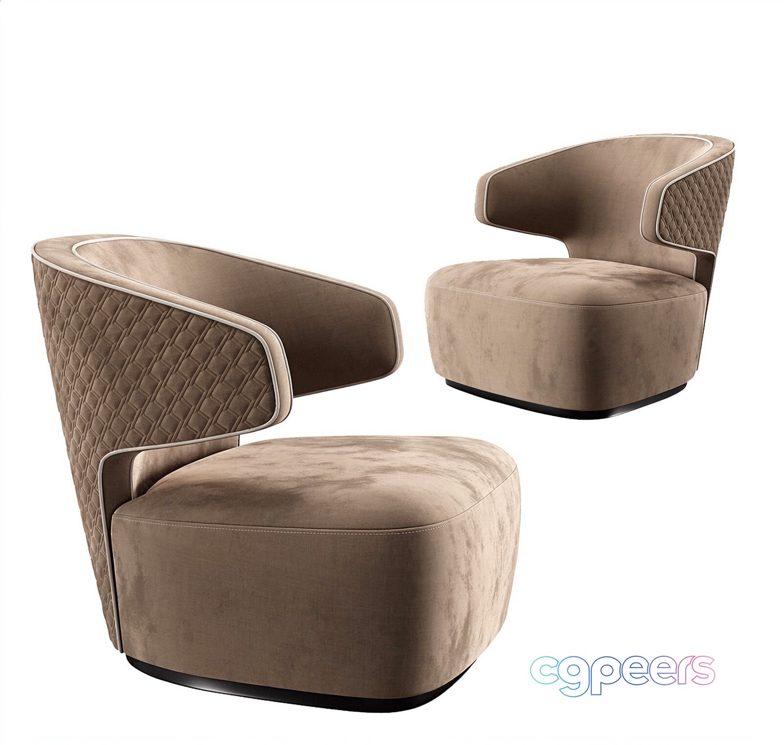 Modern Beige Chair 3D Model - 23267 - VRAY Render Modern Beige Chair 3D Model - 23267 - VRAY Render