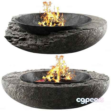 A Fire Pit 3D Model - 17242 - CORONA Render A Fire Pit 3D Model - 17242 - CORONA Render