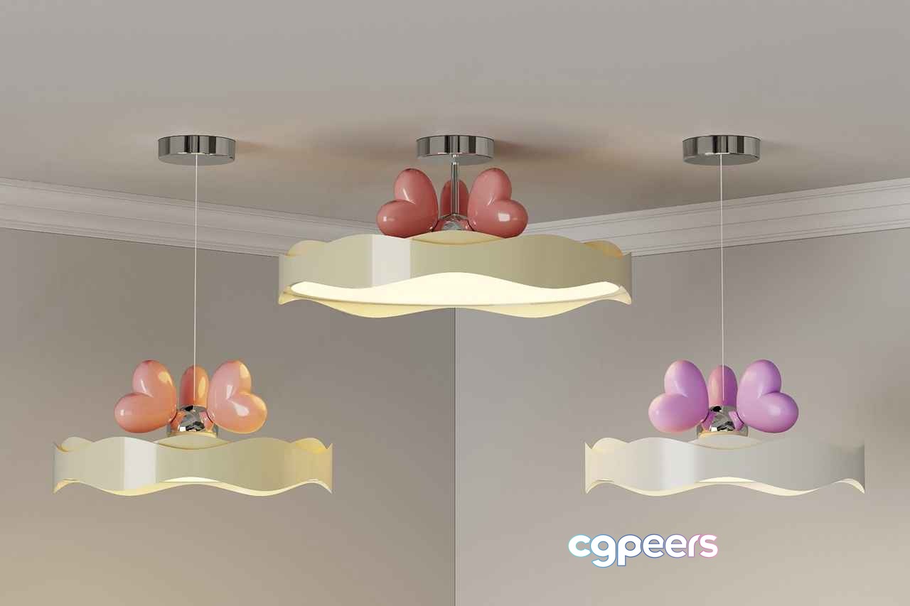 Modern Light Fixtures 3D Model - 17021 - CORONA Render
