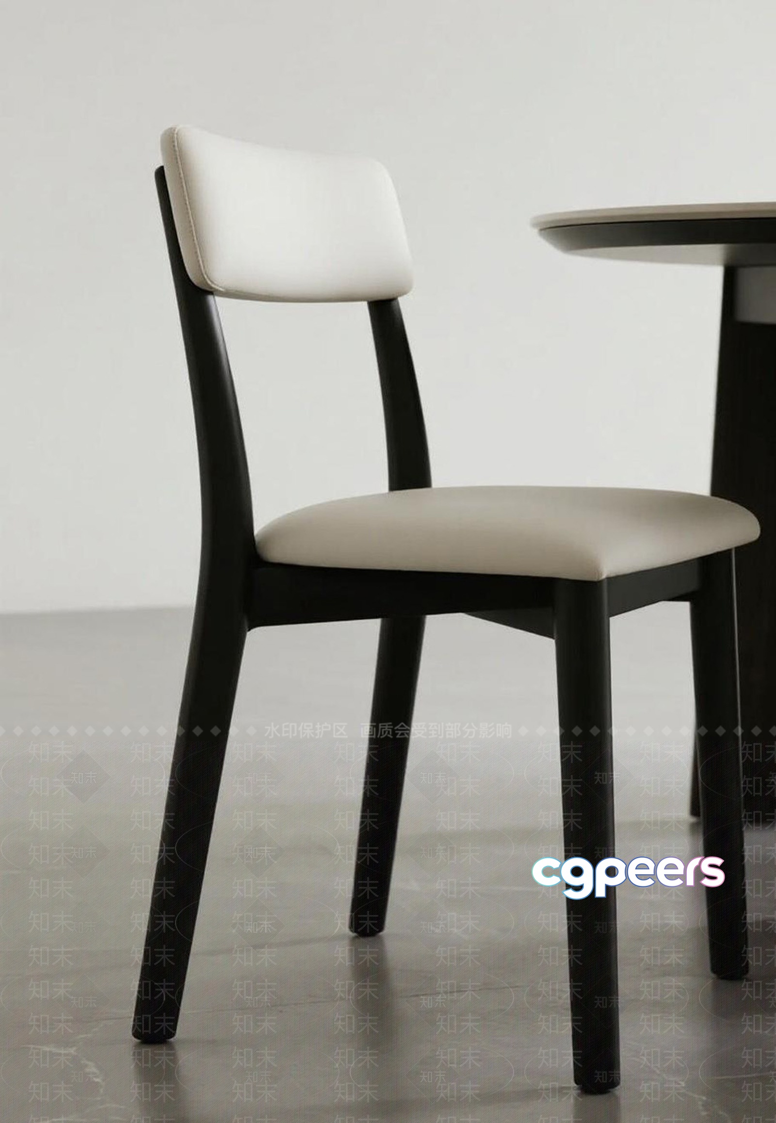 Modern Minimalist Chair 3D Model - 10400 - VRAY Render