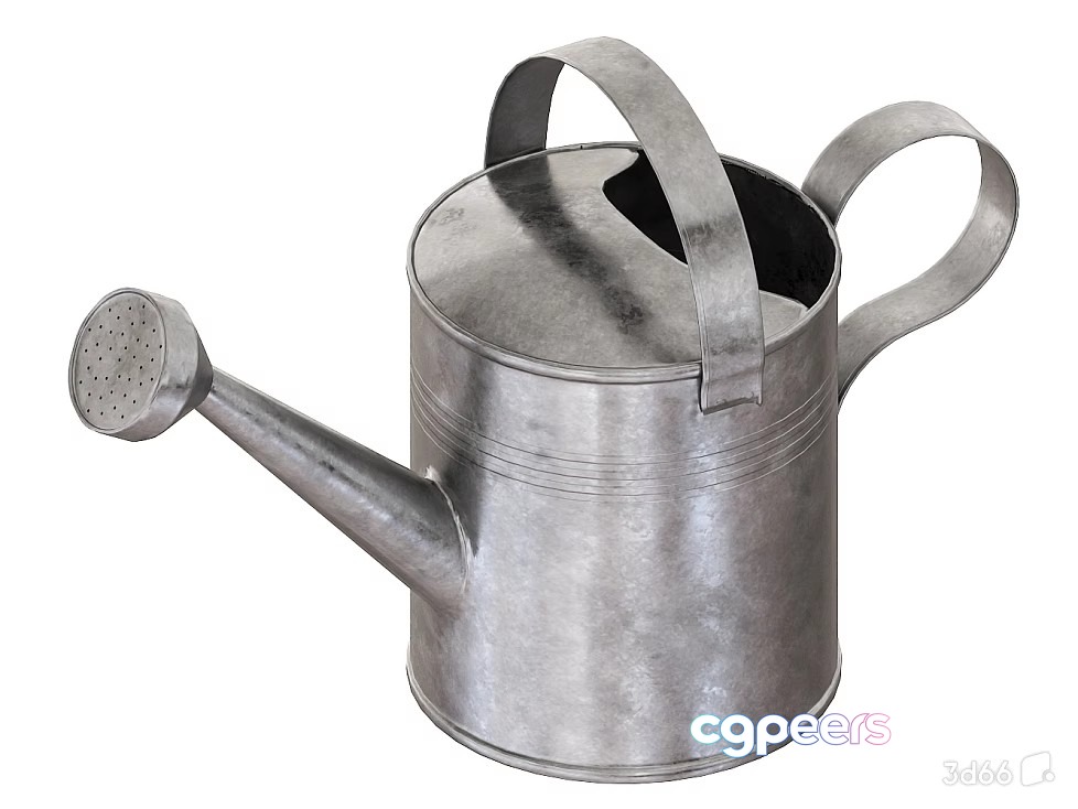 A Metal Watering Can 3D Model - 21663 - VRAY Render