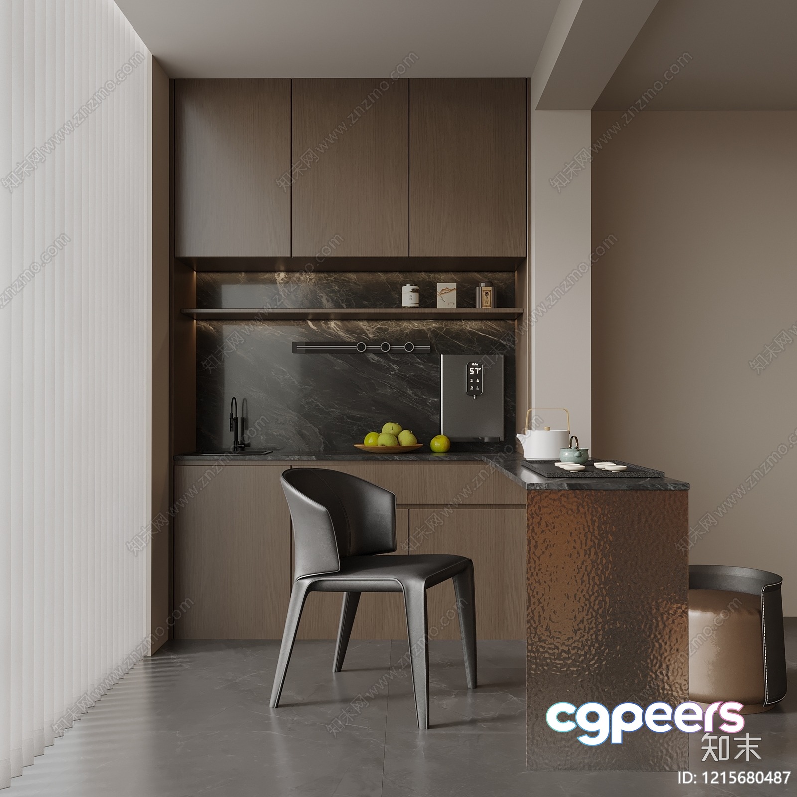 Modern Kitchen Design 3D Model - 13426 - VRAY Render Modern Kitchen Design 3D Model - 13426 - VRAY Render