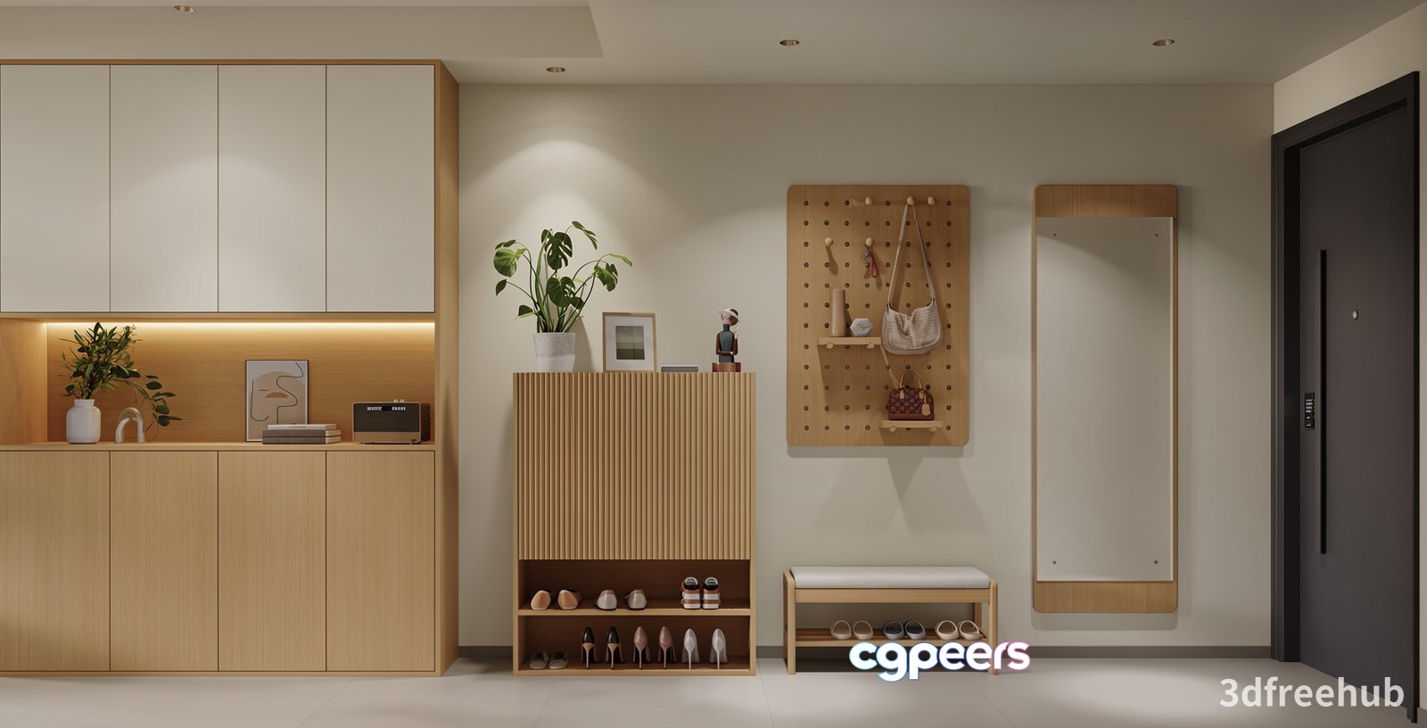 Modern Entryway 3D Model - 22591 - VRAY Render Modern Entryway 3D Model - 22591 - VRAY Render
