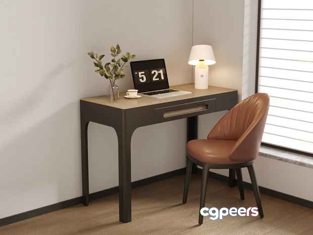 Modern Corner Desk 3D Model - 16869 - CORONA Render Modern Corner Desk 3D Model - 16869 - CORONA Render