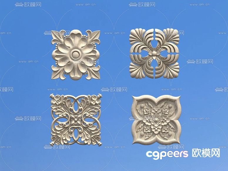 Decorative Wall Art Pieces 3D Model - 122 - VRAY Render