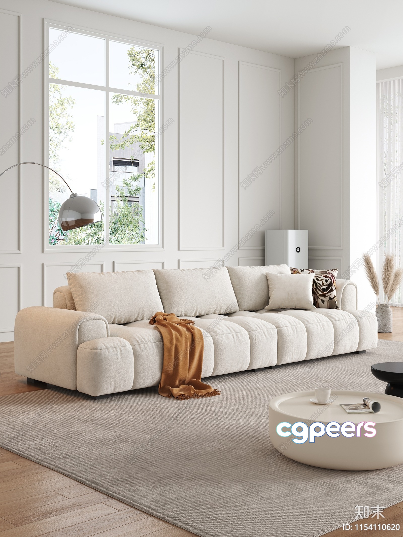 Modern Living Room 3D Model - 15441 - VRAY Render