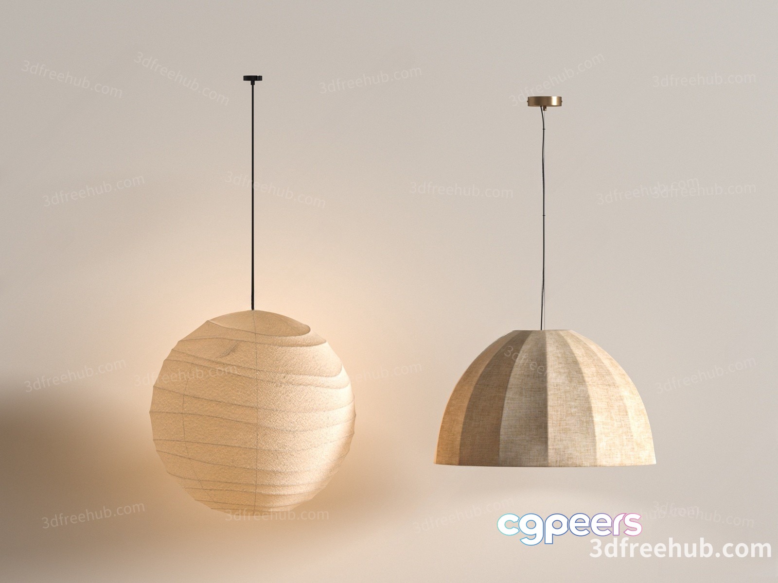 A Hanging Light Fixture 3D Model - 19880 - VRAY Render