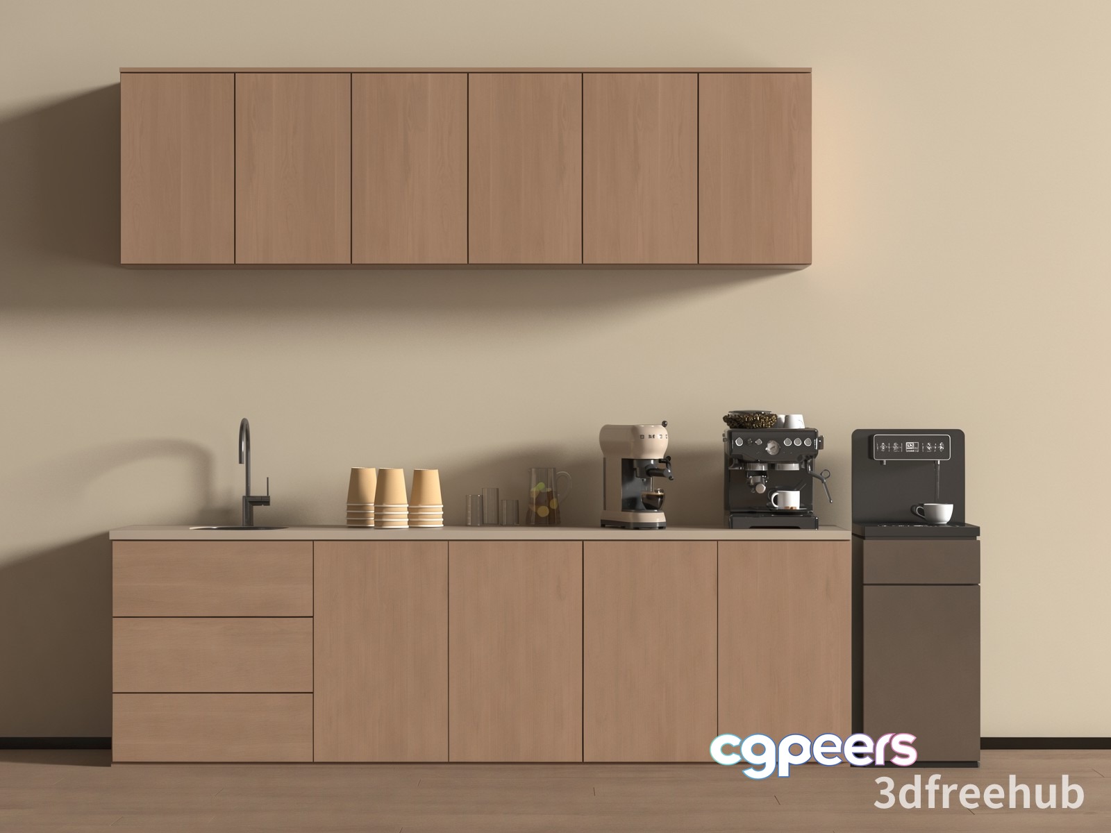 Modern Kitchen Setup 3D Model - 22429 - VRAY Render Modern Kitchen Setup 3D Model - 22429 - VRAY Render