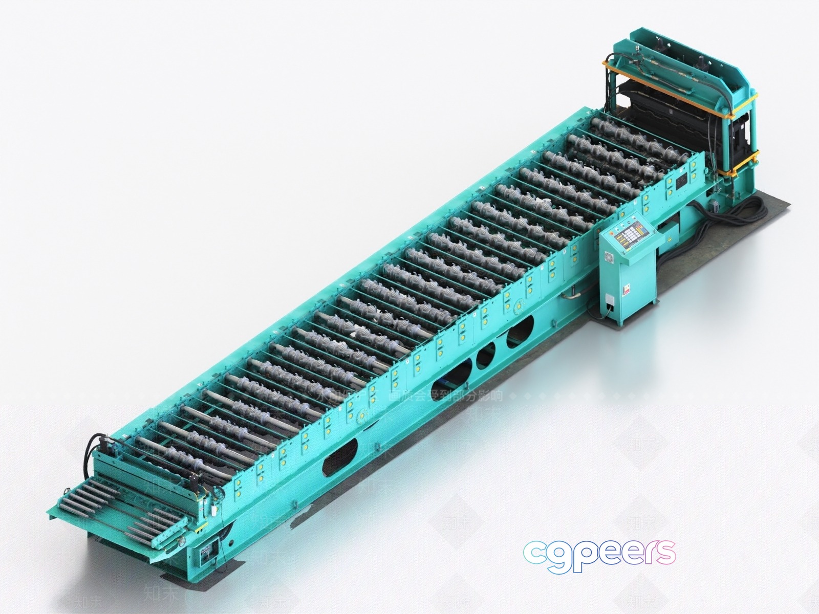Industrial Conveyor System 3D Model - 3660 - VRAY Render Industrial Conveyor System 3D Model - 3660 - VRAY Render