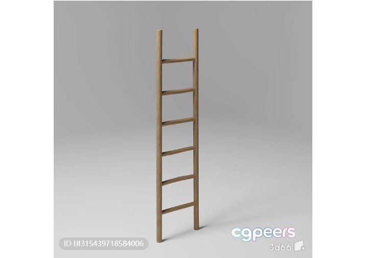 A Wooden Ladder 3D Model - 17376 - VRAY Render A Wooden Ladder 3D Model - 17376 - VRAY Render