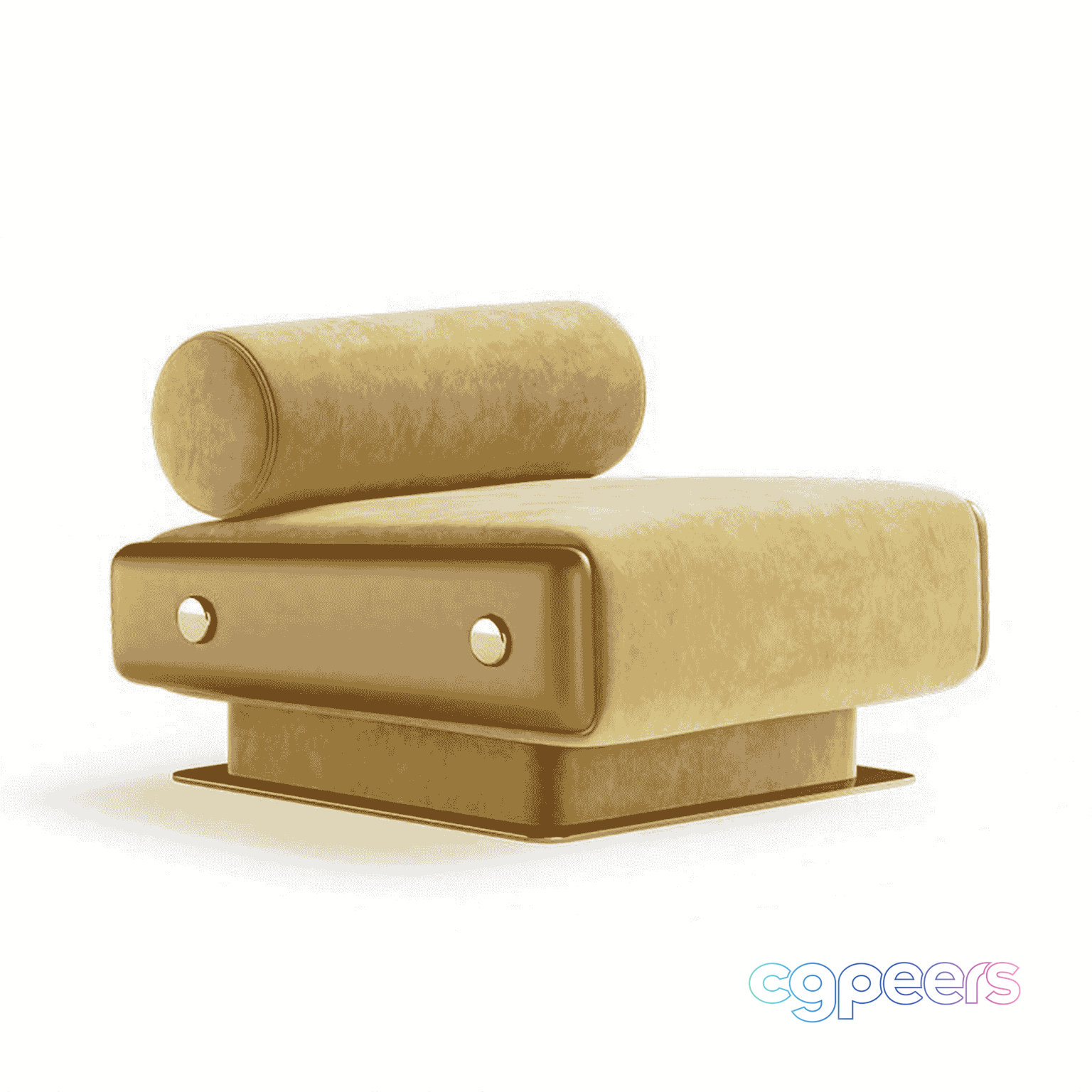 Gold Armchair 3D Model - 17752 - VRAY Render Gold Armchair 3D Model - 17752 - VRAY Render