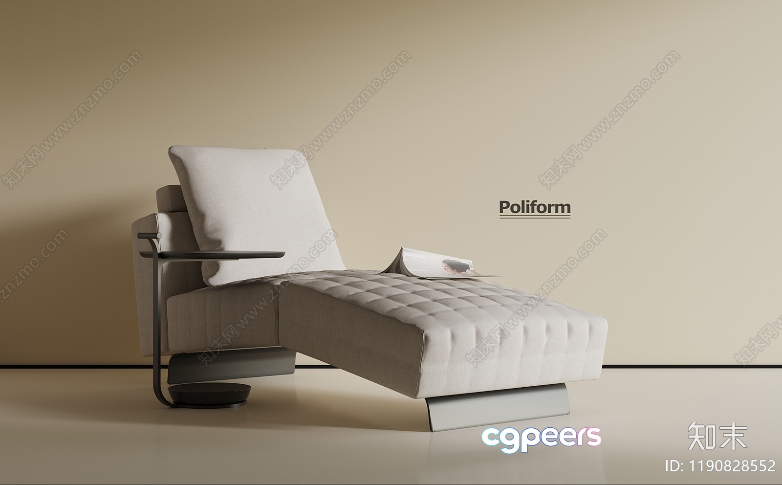 Modern Living Room 3D Model - 5654 - VRAY Render