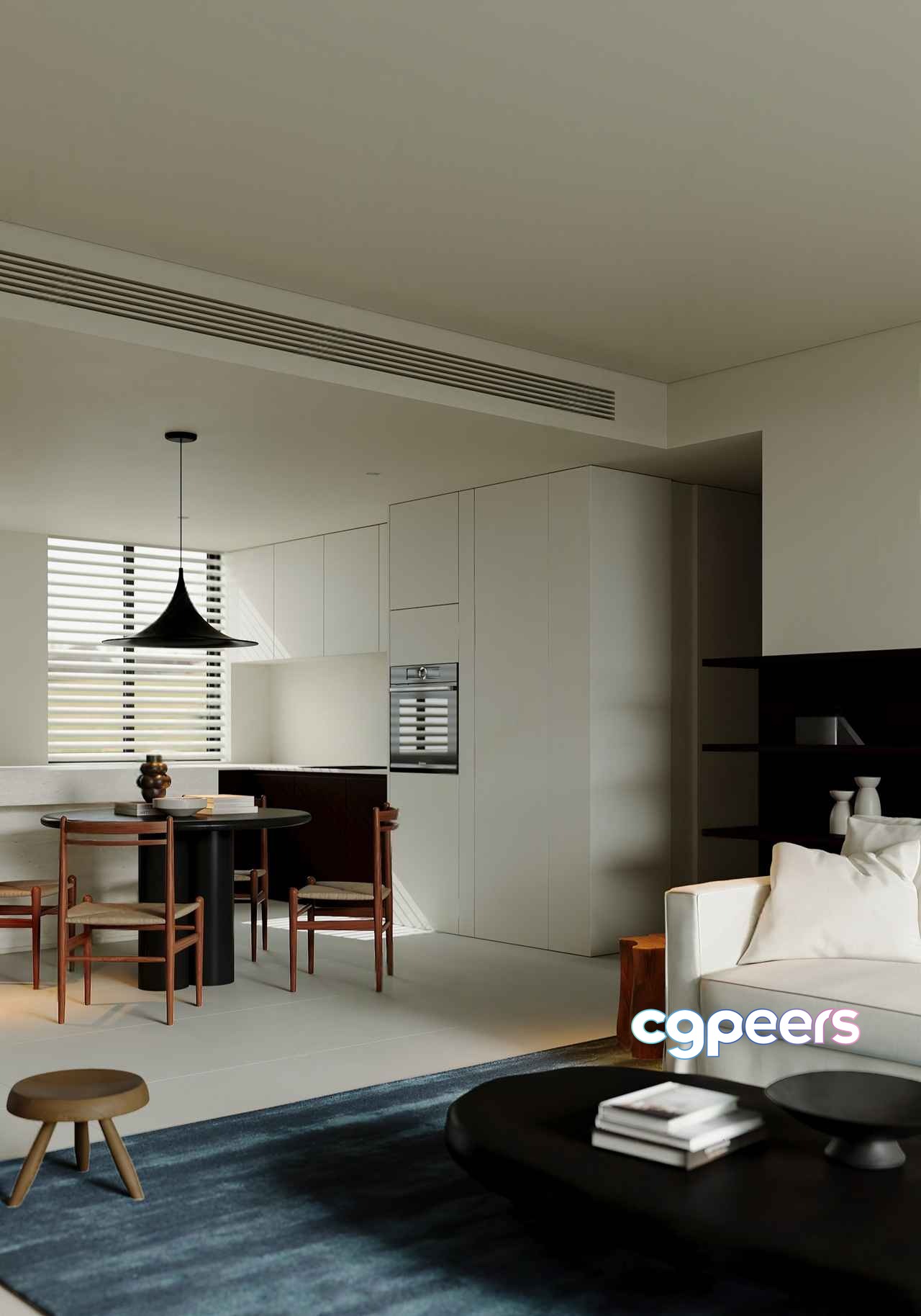 Modern Living Room 3D Model - 12390 - VRAY Render Modern Living Room 3D Model - 12390 - VRAY Render
