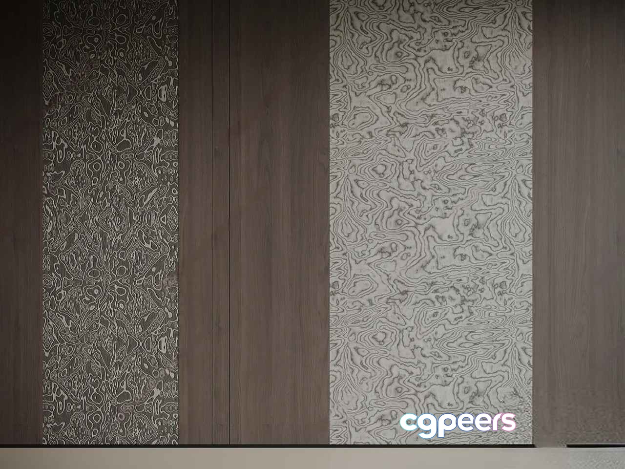 A Wall With Abstract Patterns 3D Model - 381 - VRAY Render A Wall With Abstract Patterns 3D Model - 381 - VRAY Render