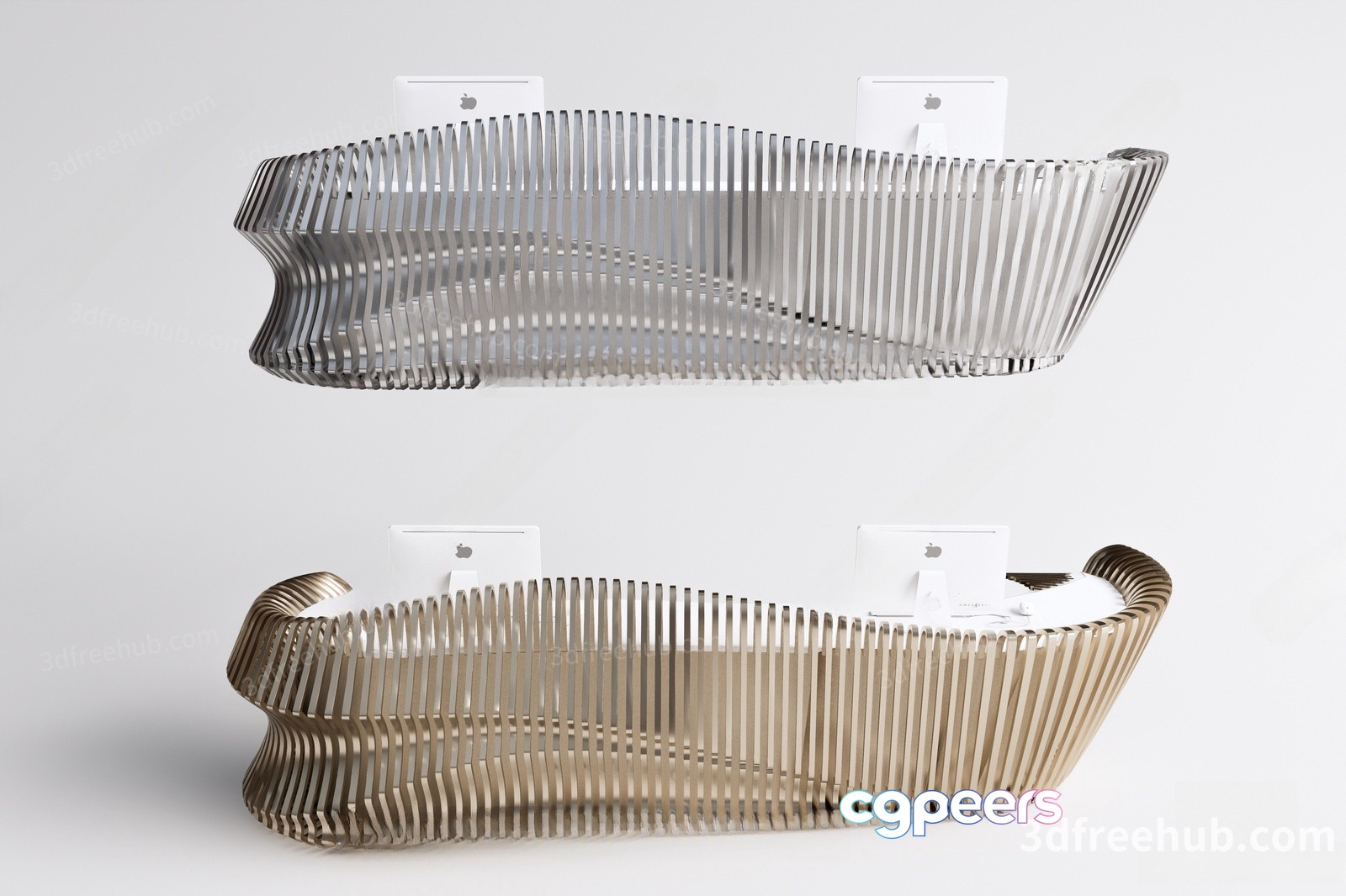 Metal Wall Shelves 3D Model - 580 - VRAY Render Metal Wall Shelves 3D Model - 580 - VRAY Render