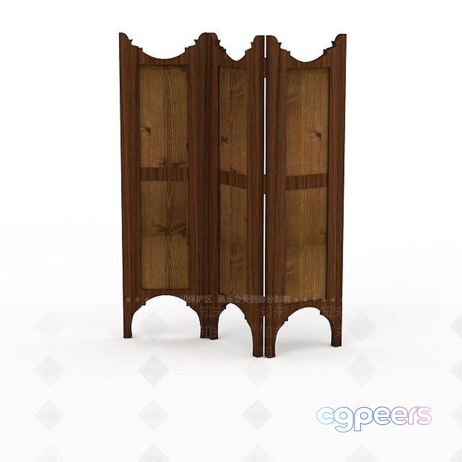 Wooden Room Divider 3D Model - 3527 - VRAY Render