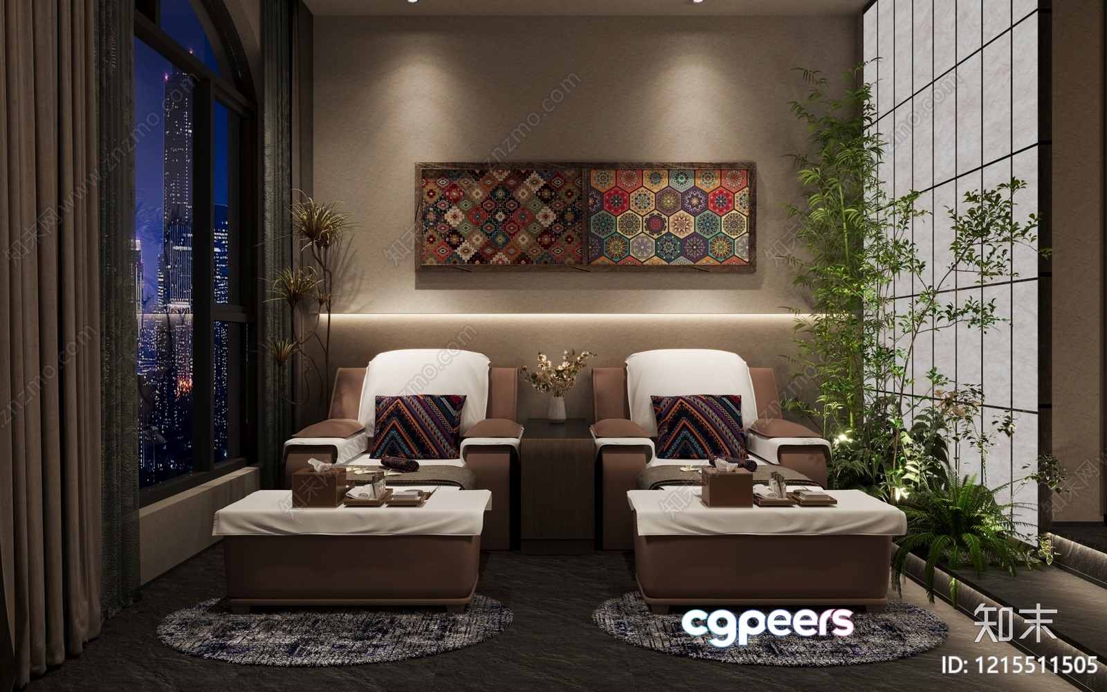 Cozy Spa Room 3D Model - 10641 - VRAY Render