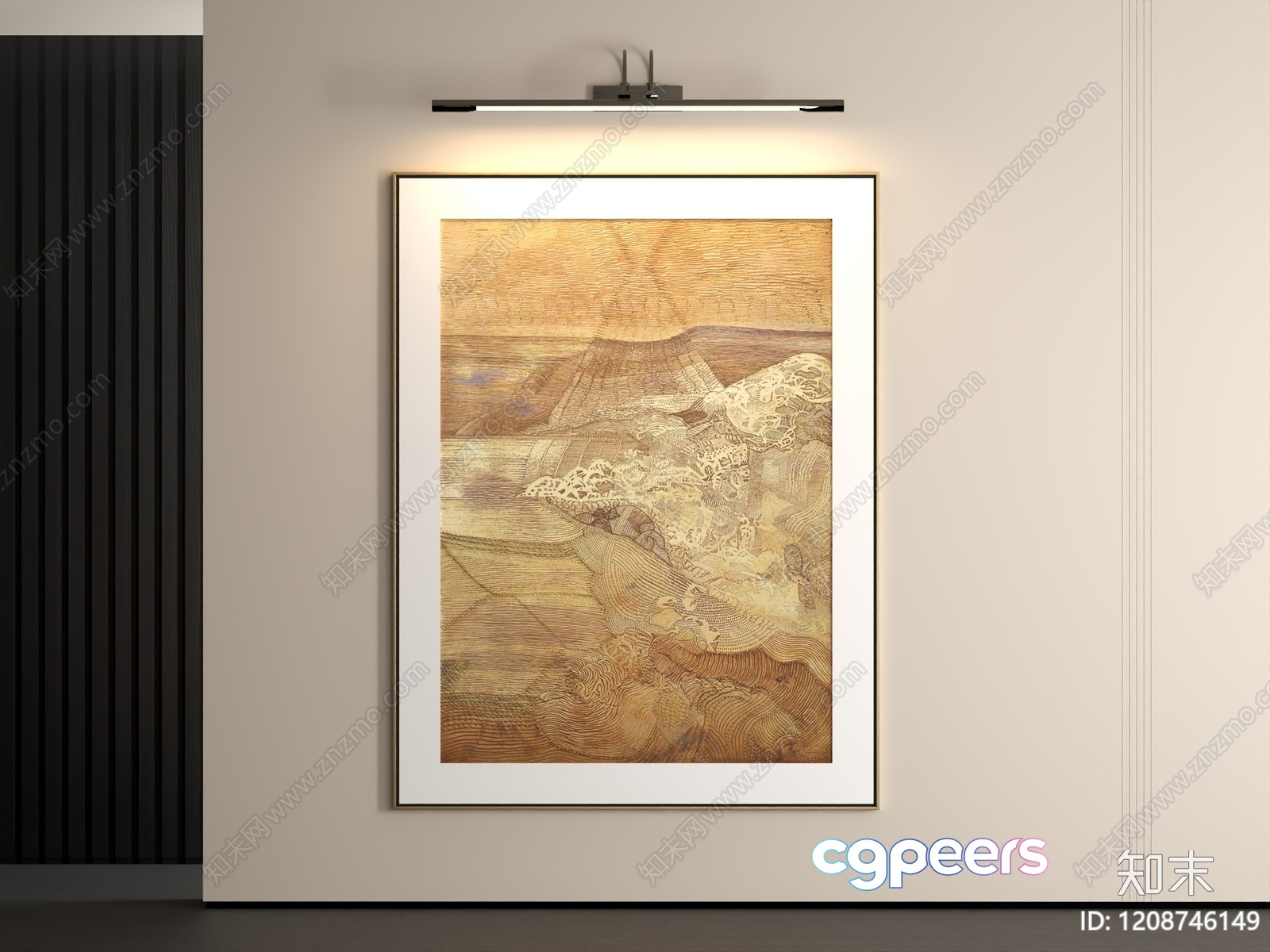 Modern Light Fixture 3D Model - 21755 - VRAY Render