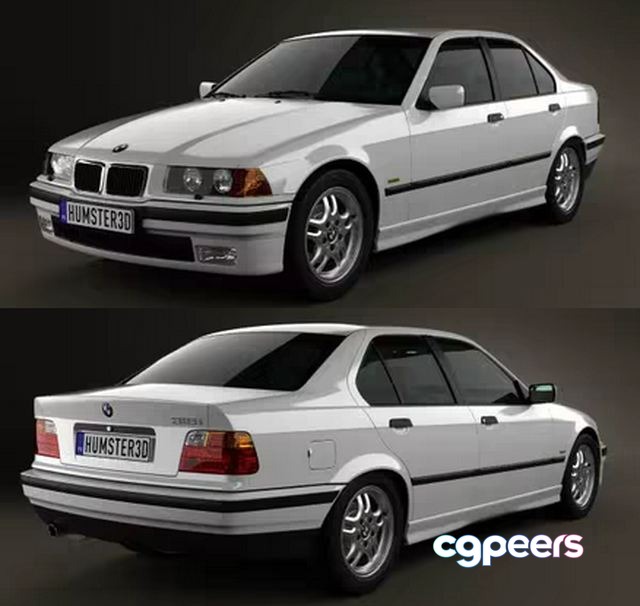 3D Game Assets - BMW 3 Series sedan 1994 3D Game Assets - BMW 3 Series sedan 1994