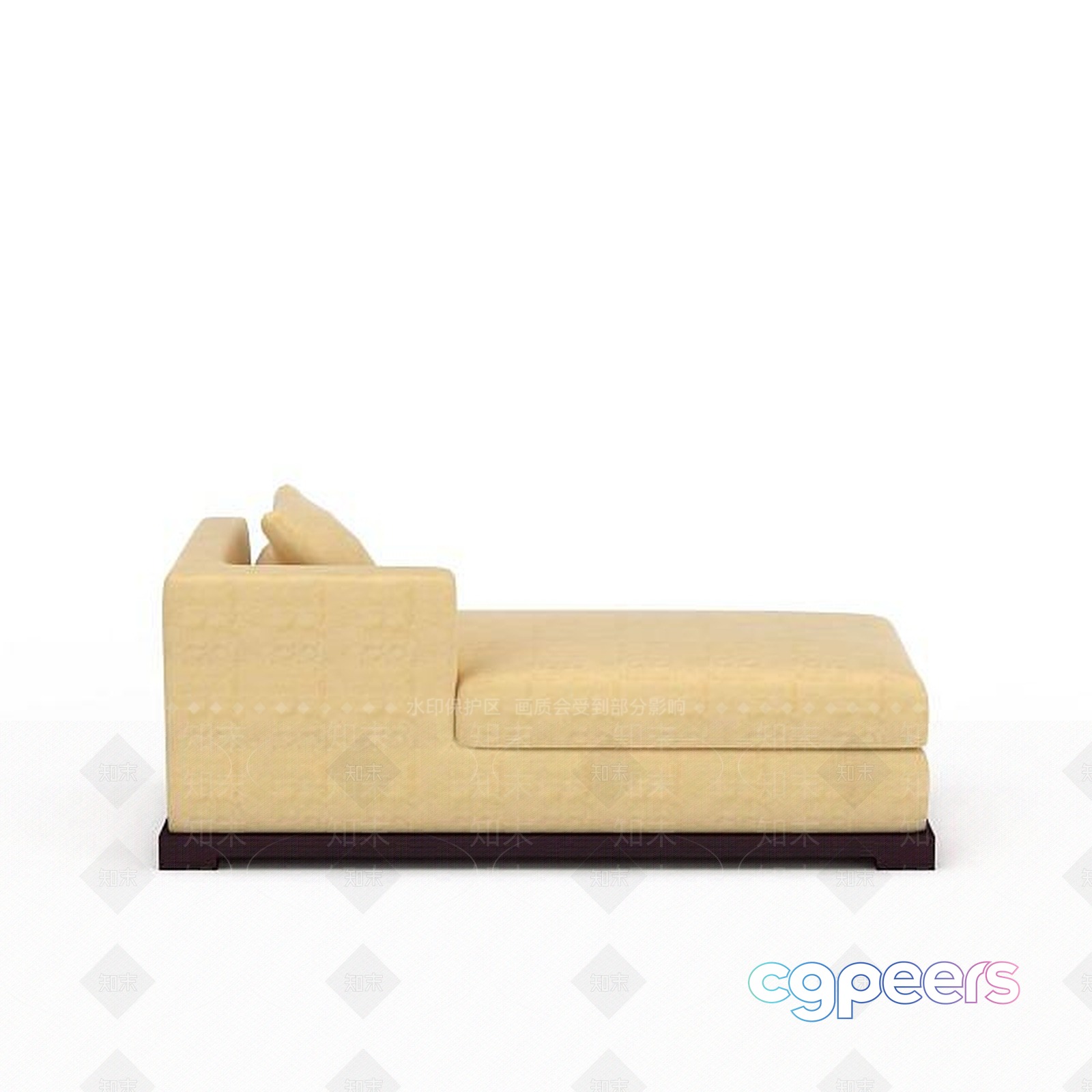 Modern Cream Sofa 3D Model - 1643 - VRAY Render