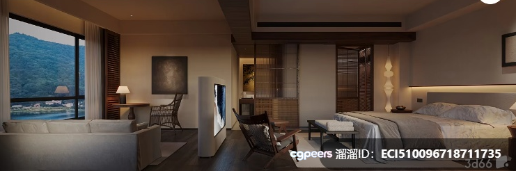 Cozy Bedroom 3D Model - 8468 - VRAY Render