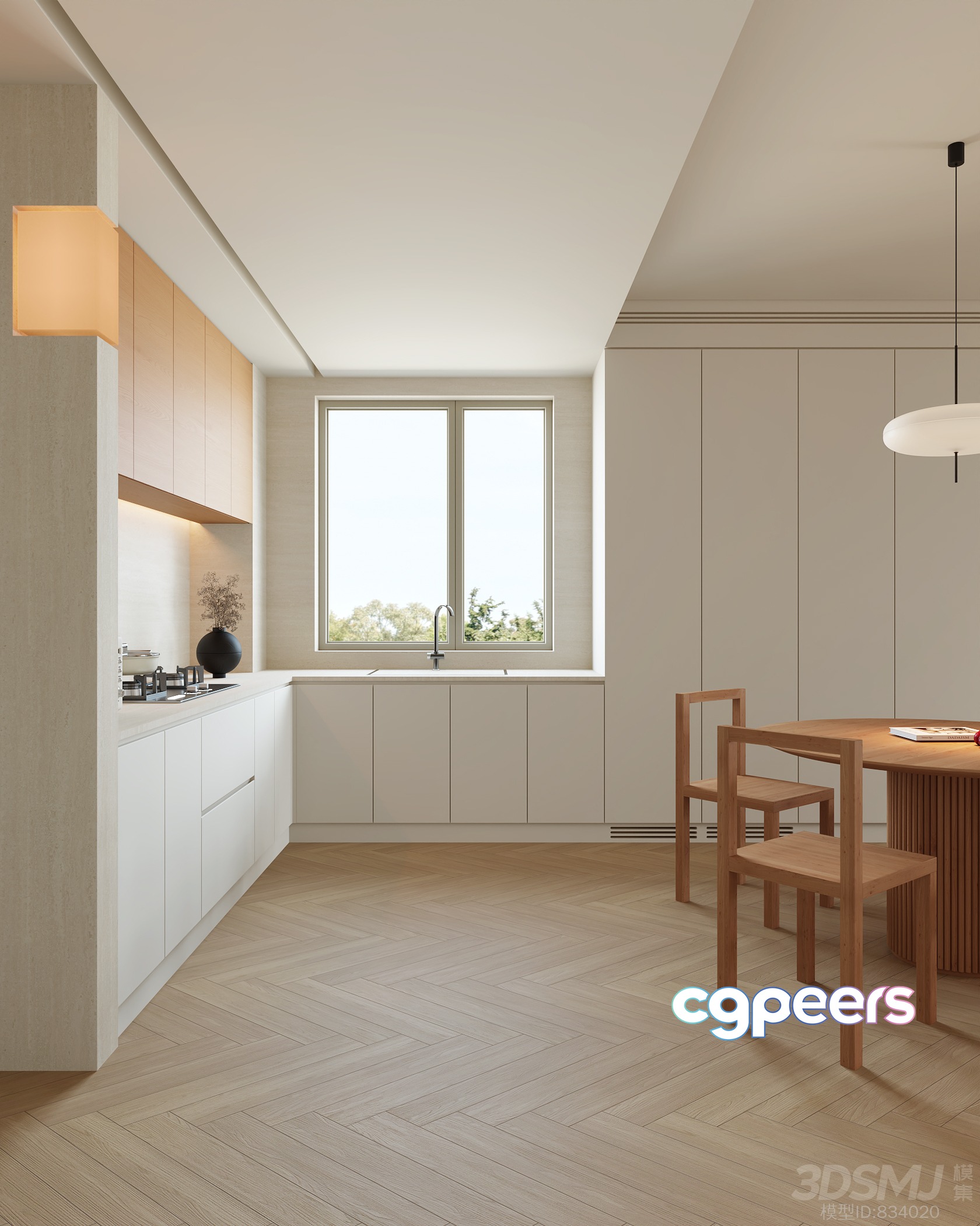 A Modern Kitchen 3D Model - 5976 - VRAY Render