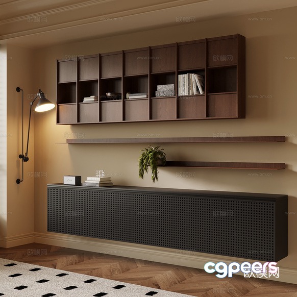 Modern Living Room 3D Model - 12125 - VRAY Render