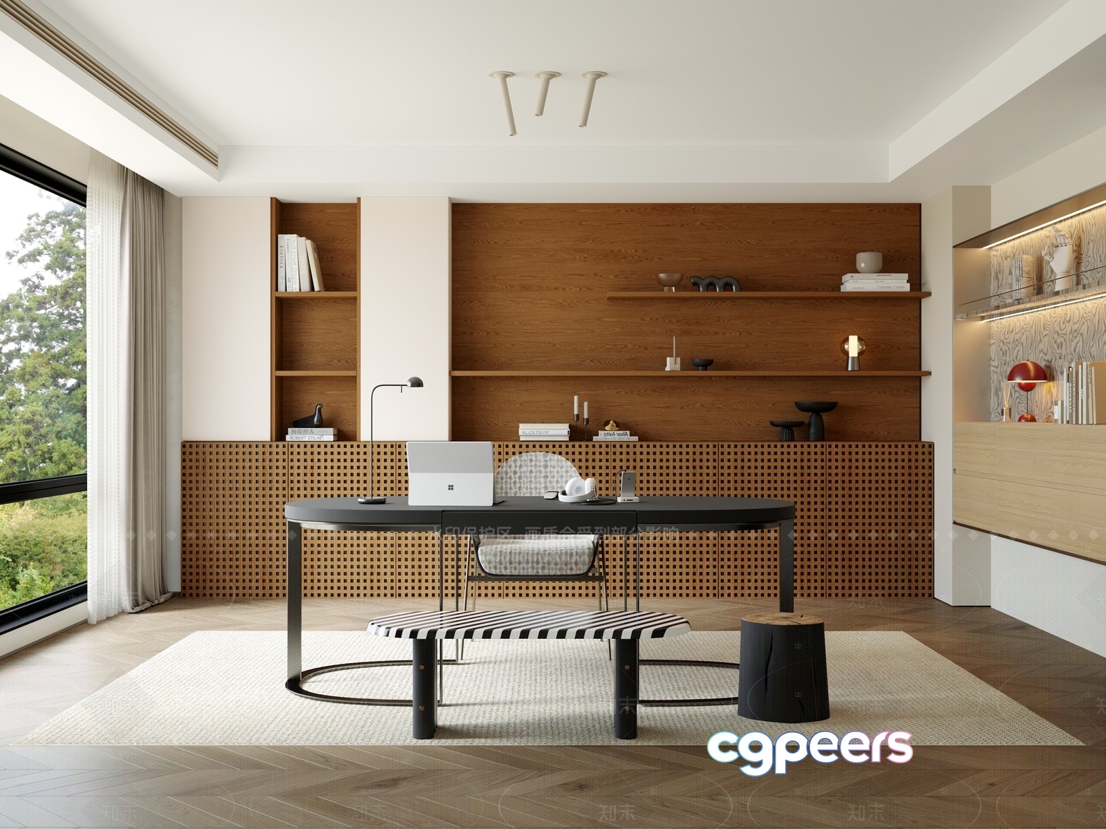 Modern Office Space 3D Model - 8894 - VRAY Render Modern Office Space 3D Model - 8894 - VRAY Render