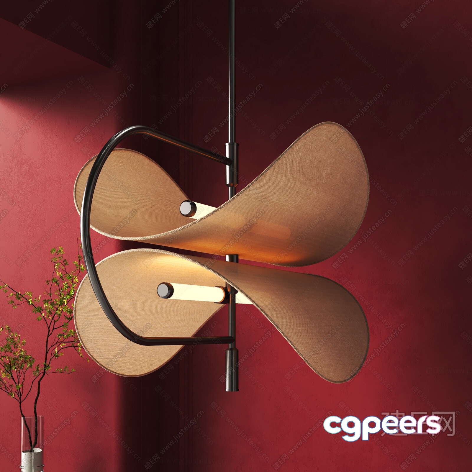 Modern Light Fixture 3D Model - 1239 - VRAY Render