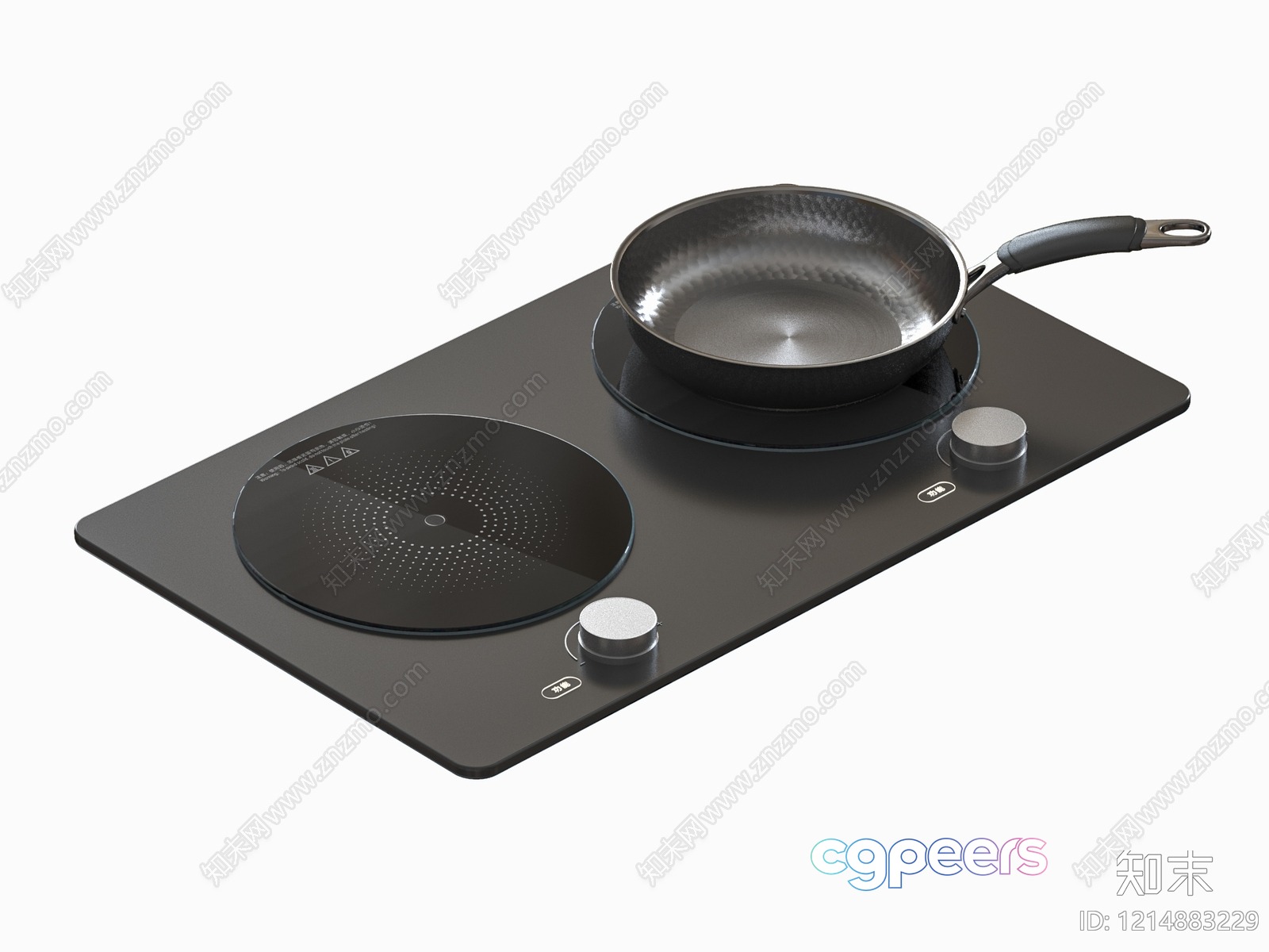 Modern Induction Cooktop 3D Model - 10962 - VRAY Render