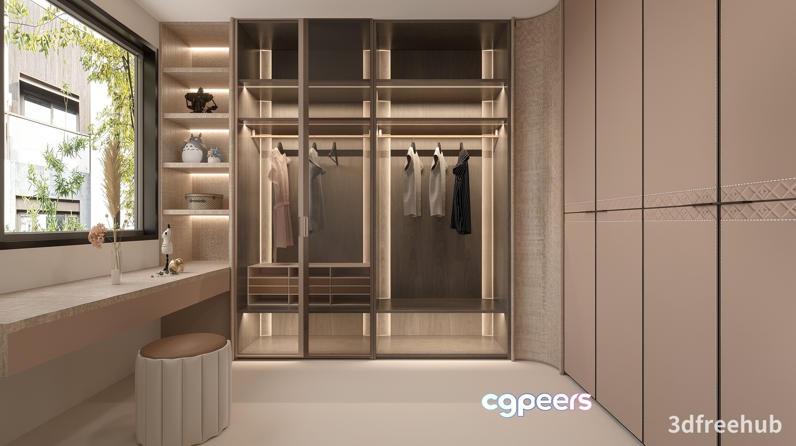 Modern Dressing Room 3D Model - 22948 - VRAY Render Modern Dressing Room 3D Model - 22948 - VRAY Render