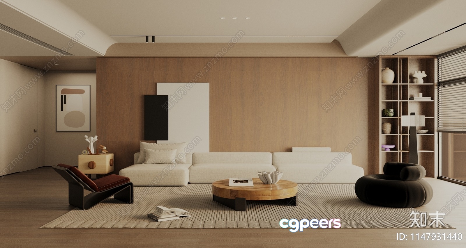 Modern Living Room 3D Model - 15999 - VRAY Render Modern Living Room 3D Model - 15999 - VRAY Render