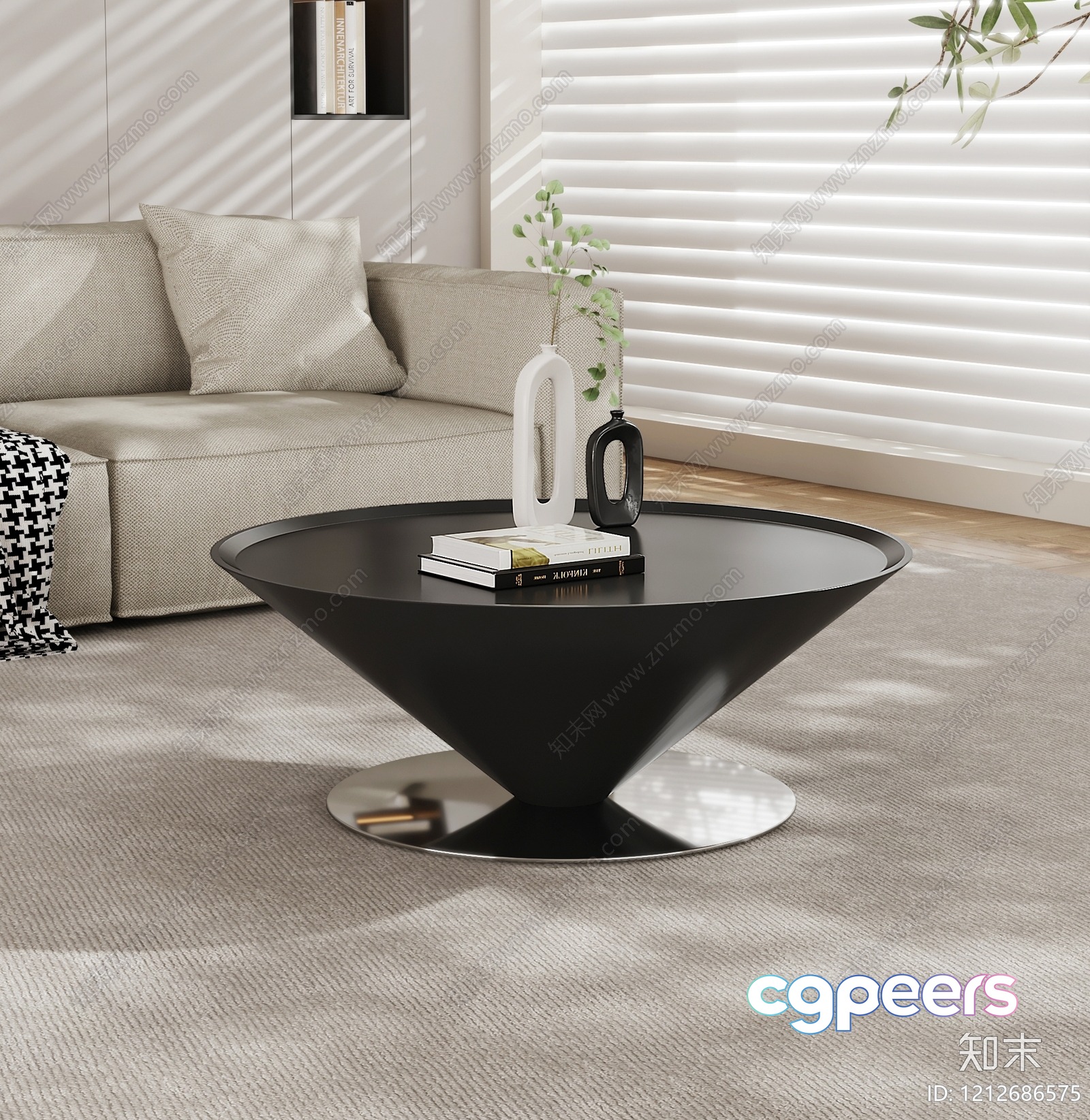 Modern Living Room 3D Model - 17201 - VRAY Render Modern Living Room 3D Model - 17201 - VRAY Render