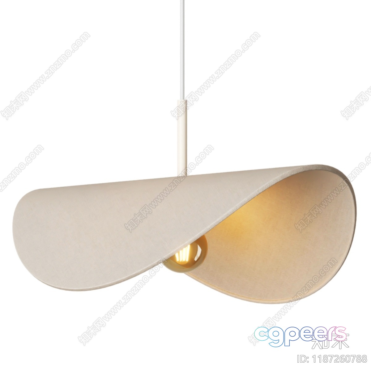 Gold Light Fixture 3D Model - 17428 - VRAY Render