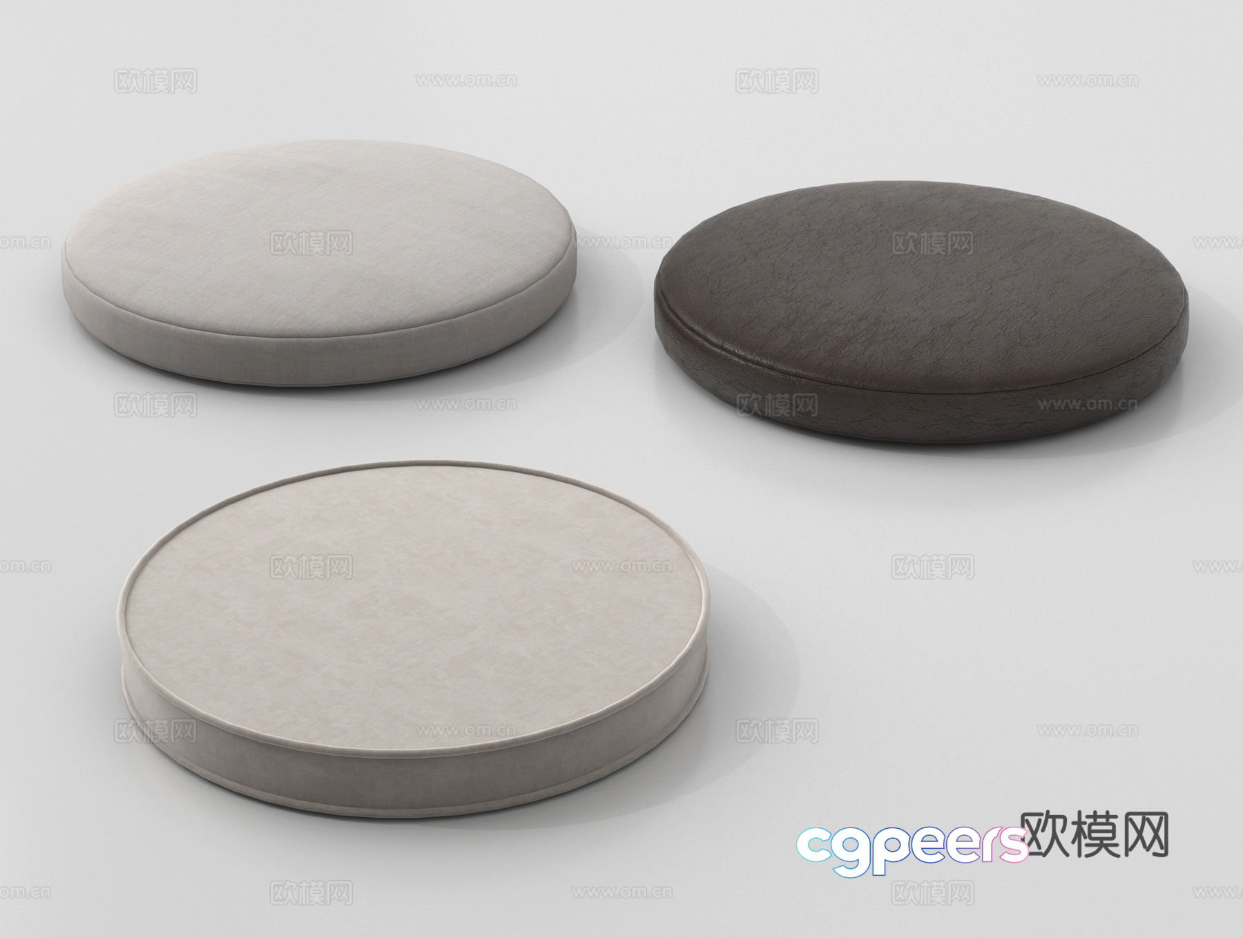 Modern Circular Furniture 3D Model - 16348 - VRAY Render