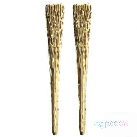 A Pair Of Gold Paintbrushes 3D Model - 19074 - VRAY Render A Pair Of Gold Paintbrushes 3D Model - 19074 - VRAY Render