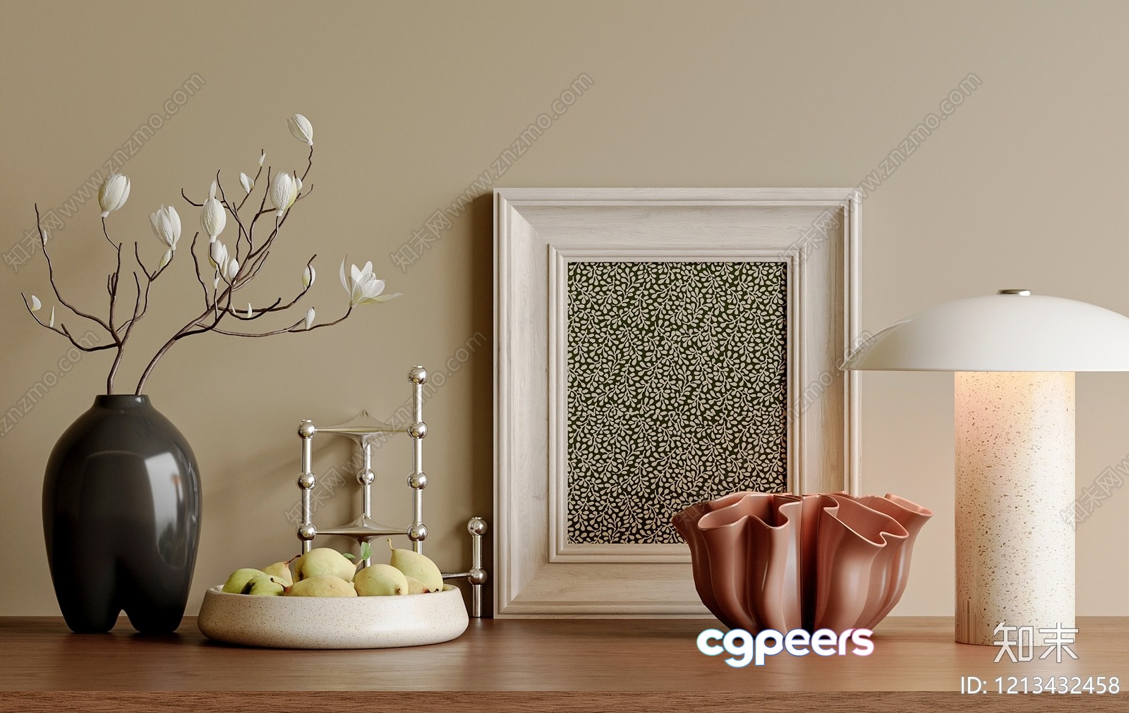 Modern Home Decor 3D Model - 5609 - VRAY Render Modern Home Decor 3D Model - 5609 - VRAY Render
