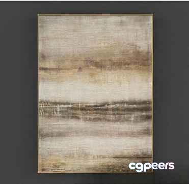 A Painting Of A Landscape 3D Model - 12890 - VRAY Render