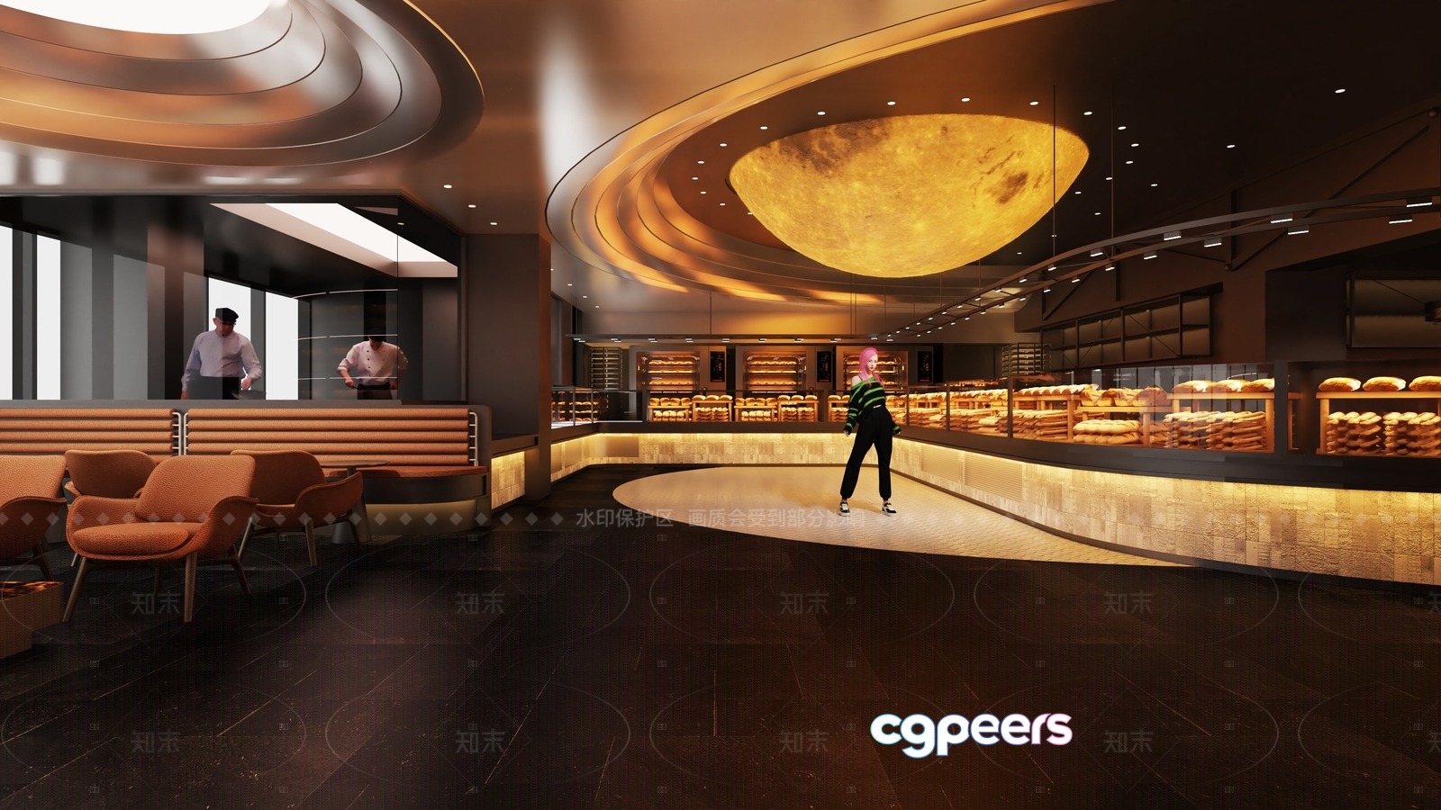 A Futuristic Bakery 3D Model - 12279 - VRAY Render A Futuristic Bakery 3D Model - 12279 - VRAY Render