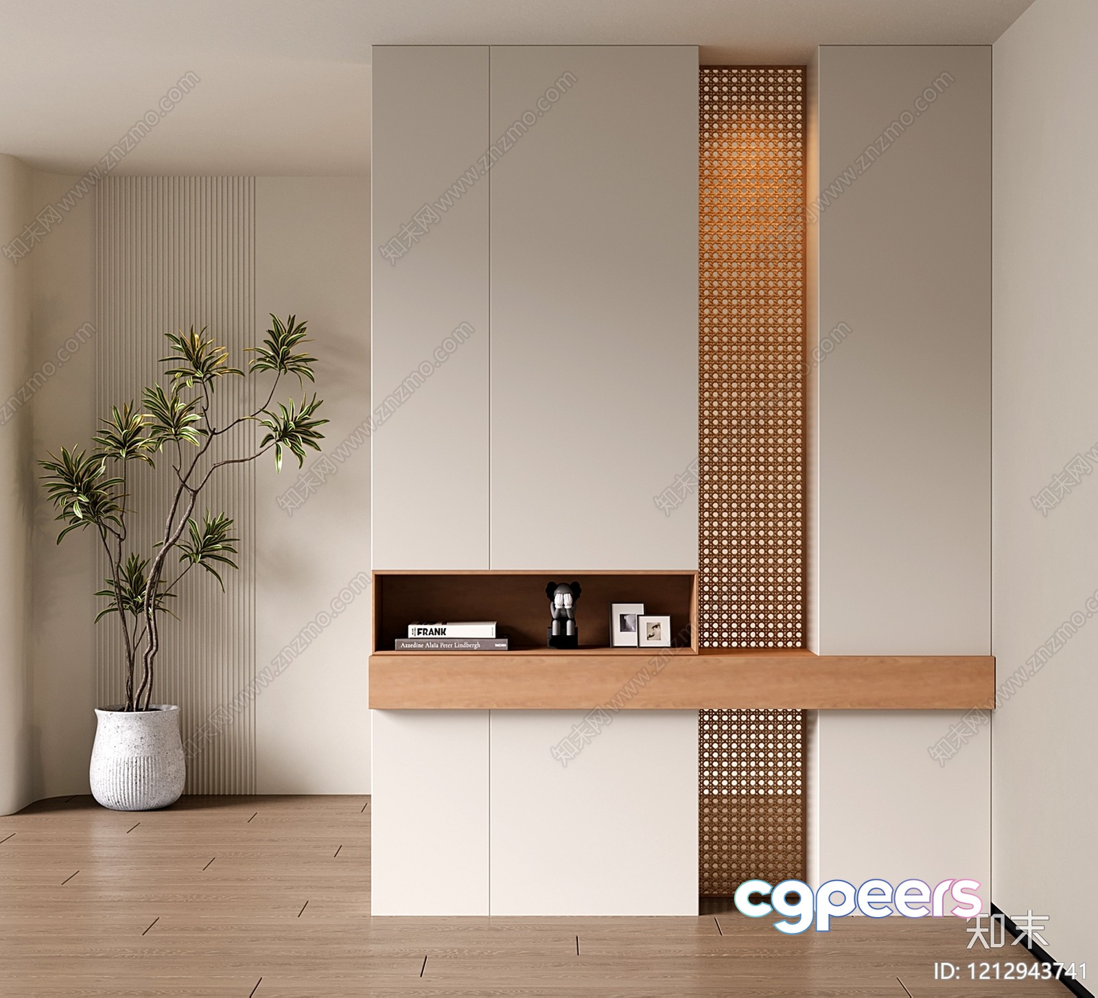 Modern Minimalist Decor 3D Model - 3908 - VRAY Render