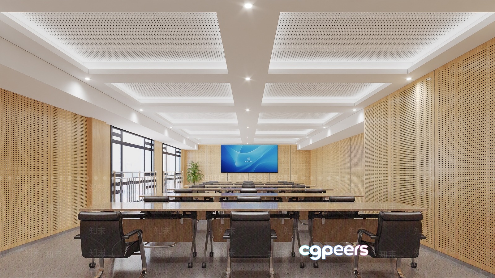 Modern Conference Room 3D Model - 17133 - VRAY Render