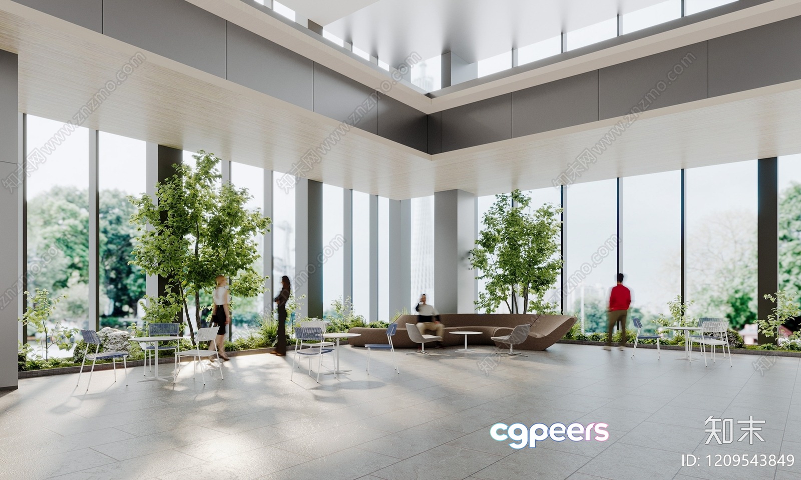 Modern Office Space 3D Model - 2791 - VRAY Render Modern Office Space 3D Model - 2791 - VRAY Render