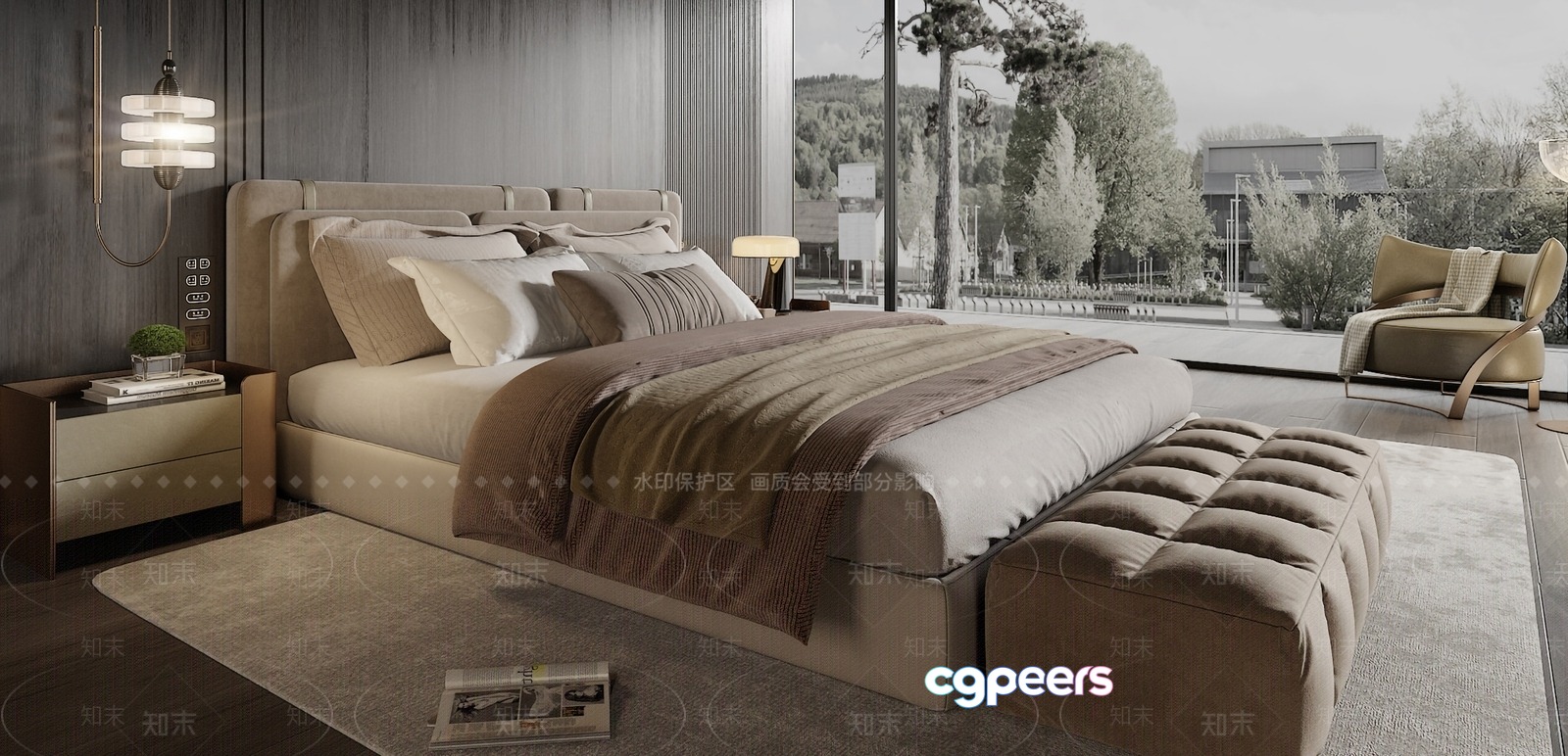Cozy Bedroom 3D Model - 3393 - VRAY Render Cozy Bedroom 3D Model - 3393 - VRAY Render