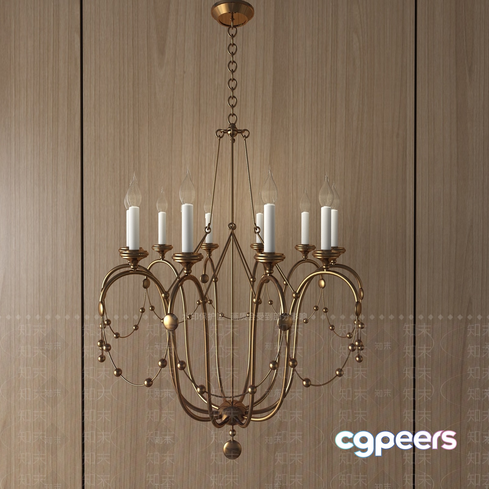 Gold Light Fixture 3D Model - 16854 - VRAY Render Gold Light Fixture 3D Model - 16854 - VRAY Render