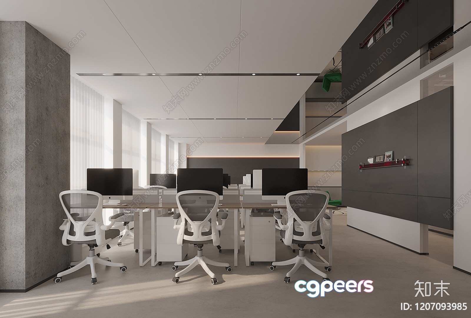 Modern Office Space 3D Model - 1084 - VRAY Render Modern Office Space 3D Model - 1084 - VRAY Render