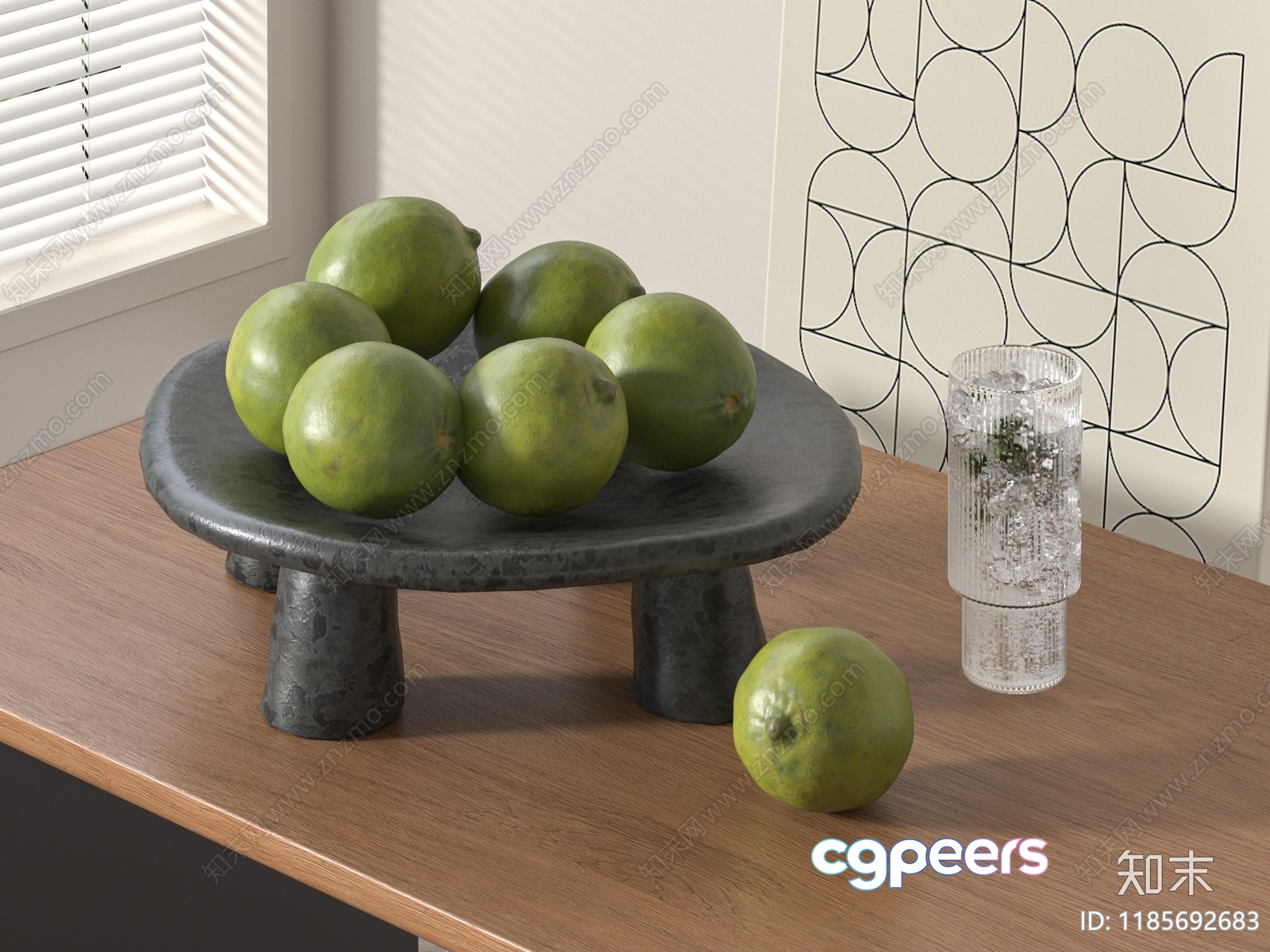 Modern Wooden Table 3D Model - 6450 - VRAY Render Modern Wooden Table 3D Model - 6450 - VRAY Render