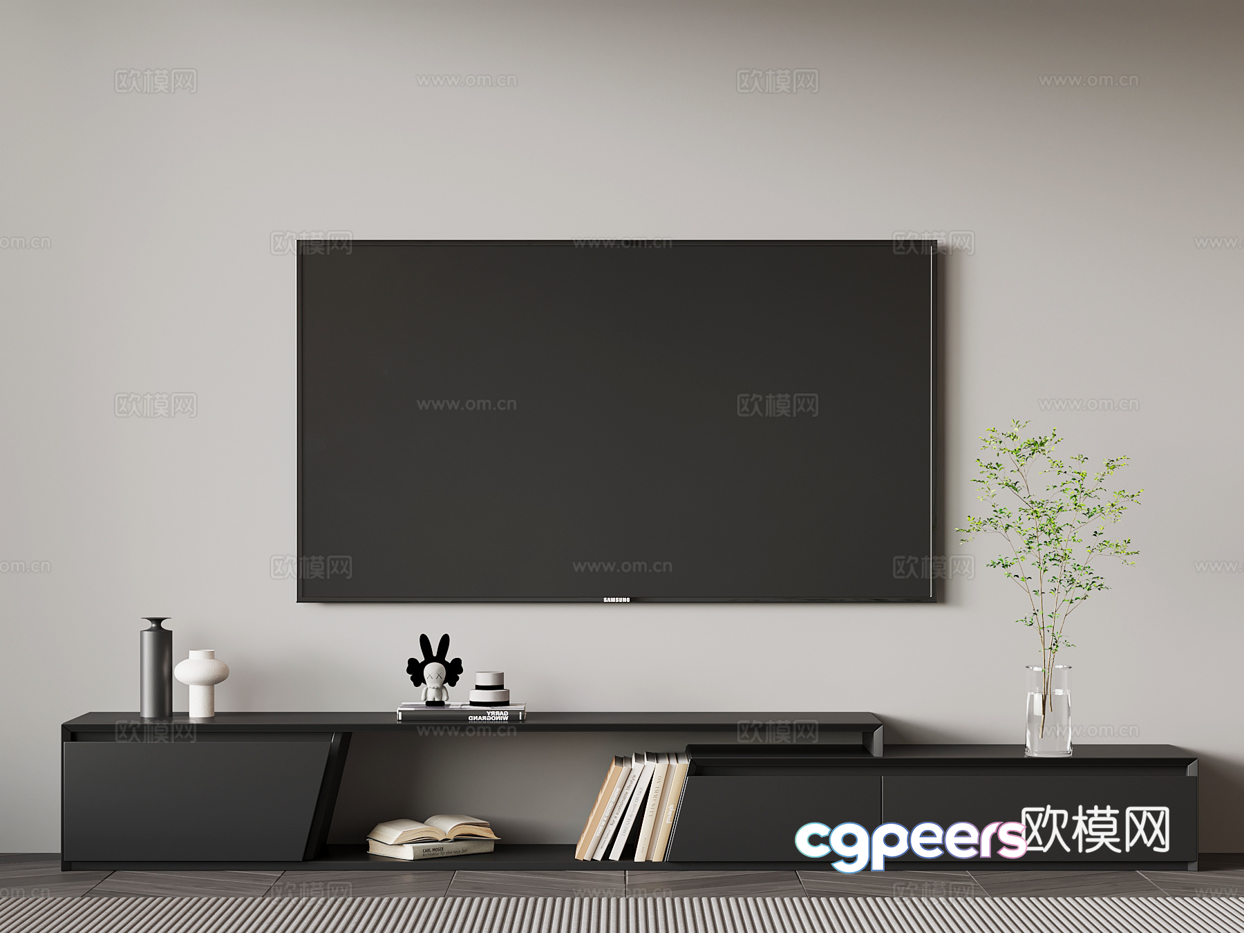 Modern Living Room 3D Model - 15172 - VRAY Render