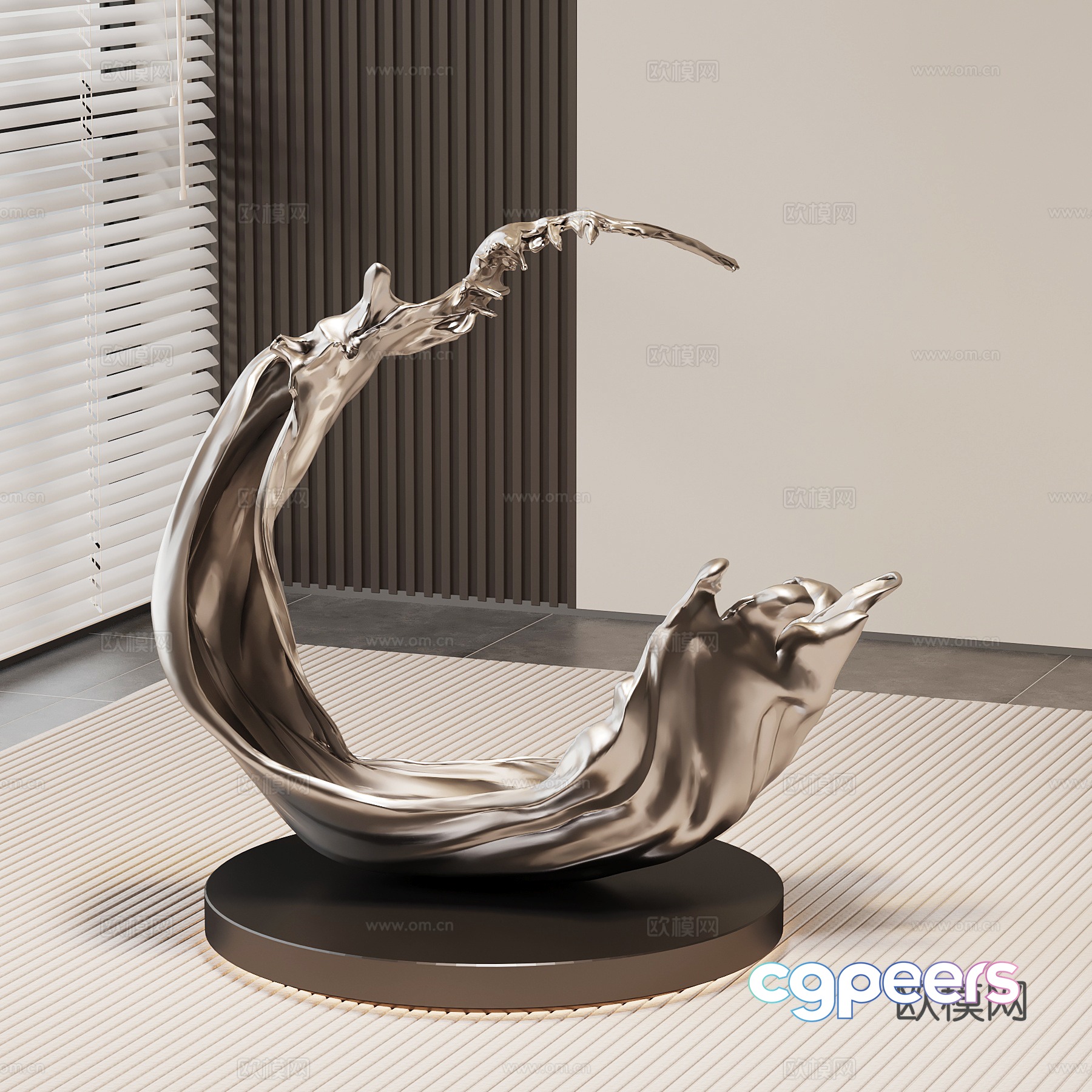 Modern Home Decor 3D Model - 19118 - VRAY Render