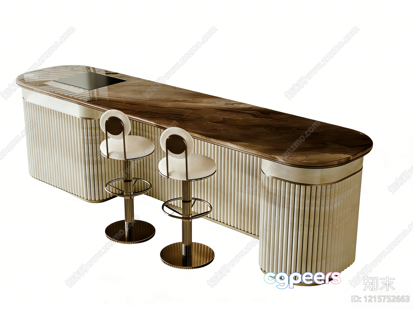 Modern Bar Set 3D Model - 12583 - VRAY Render